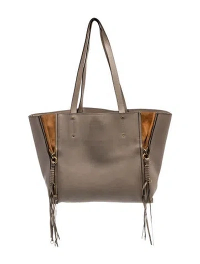Pre-owned Chloé Leather Tote In Neutrals