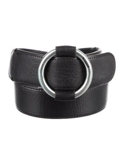 Pre-owned Chloé Leather Waist Belt In Black