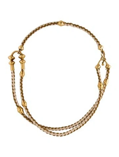 Pre-owned Chloé Leather Waist Belt In Brown