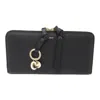 Chloé Alphabet Black Zipped Wallet In Black