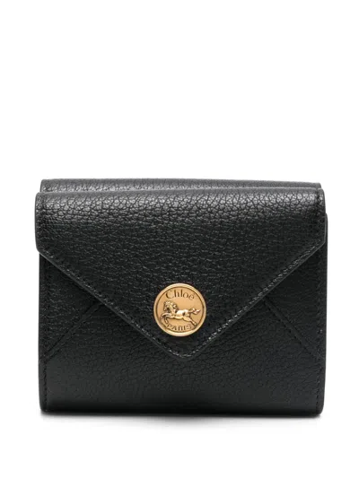 Chloé Leather Wallet In Black