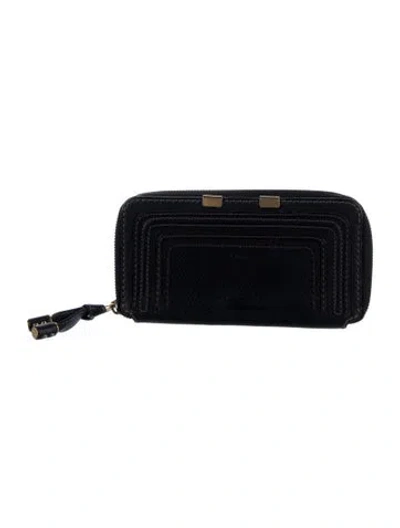 Pre-owned Chloé Leather Wallet In Black