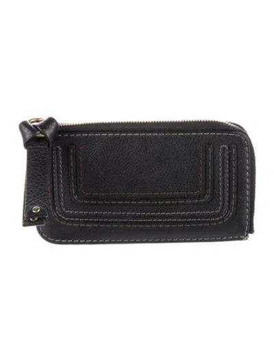 Pre-owned Chloé Leather Wallet In Black