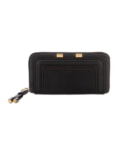 Pre-owned Chloé Leather Wallet In Black