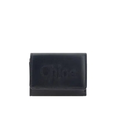 Chloé Leather Wallet In Black