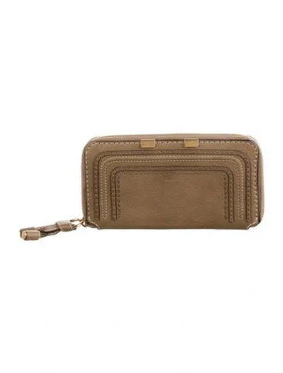 Pre-owned Chloé Leather Wallet In Brown