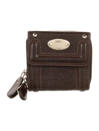 Pre-owned Chloé Leather Wallet In Brown