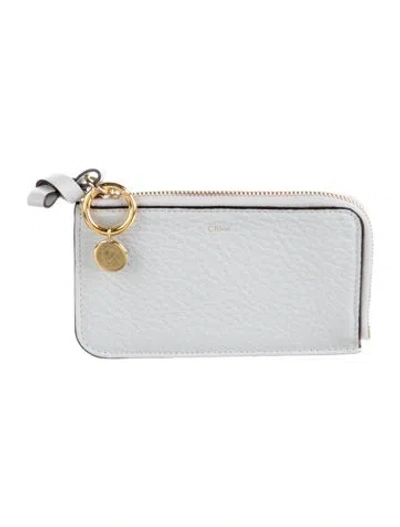 Pre-owned Chloé Leather Wallet In Gray