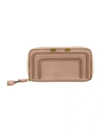 Pre-owned Chloé Leather Wallet In Pink