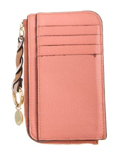 Pre-owned Chloé Leather Wallet In Pink