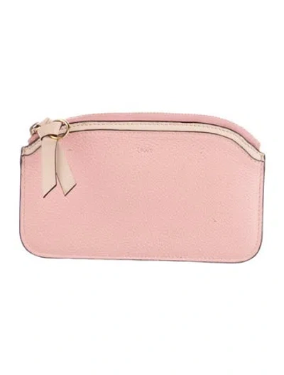 Pre-owned Chloé Leather Wallet In Pink