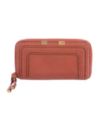 Pre-owned Chloé Leather Wallet In Red