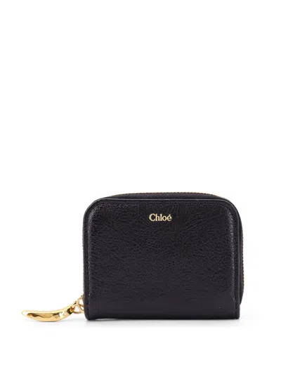 Chloé Leather Wallet With Frontal Logo