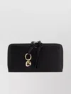 Chloé Leather Wallet With Gold-tone Hardware And Tassel Accent In Black