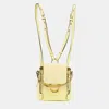 CHLOÉ LEMONADE LEATHER AND SUEDE MINI FAYE DAY BACKPACK