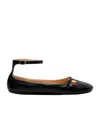 Chloé Misty Leather Ballerinas For Women In Black