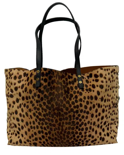 Pre-owned Chloé Leopard-print Tote Bag (authentic Pre-loved)
