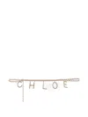 Chloé Lettered Chain Belt In Gold