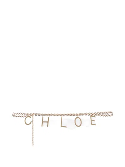 Chloé Lettered Chain Belt