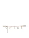 Chloé Lettered Chain Belt In Gold
