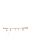 Chloé Lettered Chain Belt In Gold