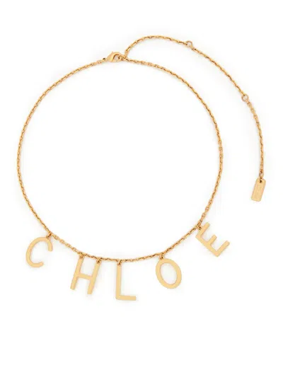 CHLOÉ CHLOÉ LETTERS NECKLACE