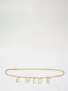 Chloé Lettes Jewelry Belt In Gold