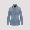 Chloé Buttoned Denim Shirt In Light Blue