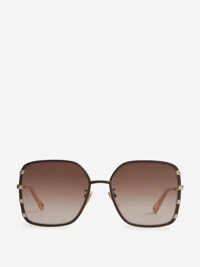 Chloé Ch0143s Sunglasses In Brown