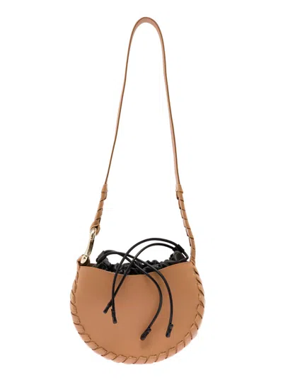Chloé Logo Detailed Small Hobo Bag In Pink