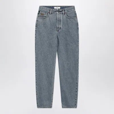 Chloé High Rise Tapered Denim Jeans Five Pocket In Blue