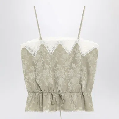 Chloé Light Jacquard Top With Roses