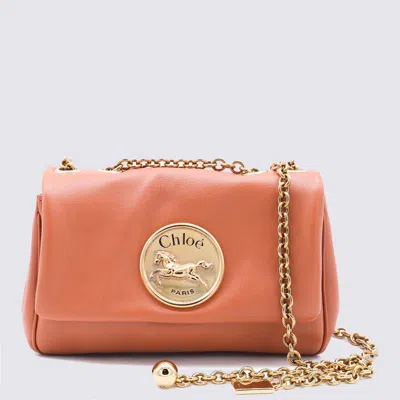 Chloé Light Orange Leather Heritage Small Shoulder Bag