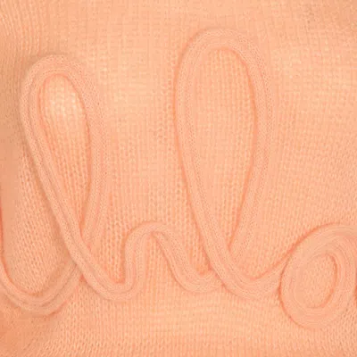 CHLOÉ CHLOÉ LIGHT ORANGE WOOL KNITWEAR