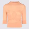Chloé Light Orange Wool Knitwear In Orange