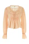 Chloé Light Pink Crepe Blouse In Orange