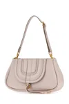 CHLOÉ LIGHT PINK LEATHER MARCIE CLUTCH