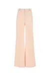 Chloé Chloe Wide-leg Wool Trousers In Pink