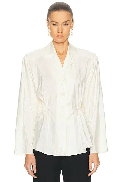 Chloé Light Weight Taffeta Top In White