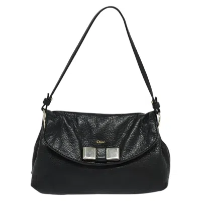 Pre-owned Chloé Lily Black Leather Shoulder Bag ()