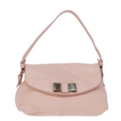 Pre-owned Chloé Lily Leather Handbag () In Pink
