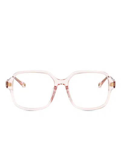 Chloé Ch0293o Glasses In Pink-pink-transparent