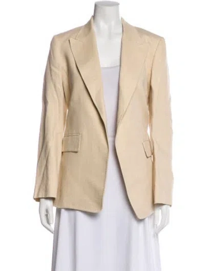 Pre-owned Chloé Linen Blazer In Neutral