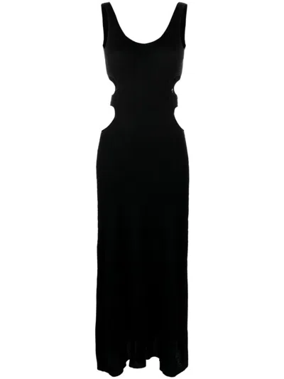 Chloé Linen Blend Silk Long Dress