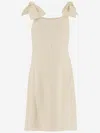Chloé Chloè Linen Dress With Bows