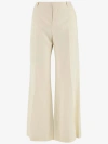 Chloé High-rise Flare Tailored Trousers In White