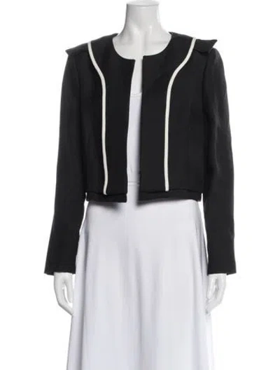 Pre-owned Chloé Linen Jacket In Black