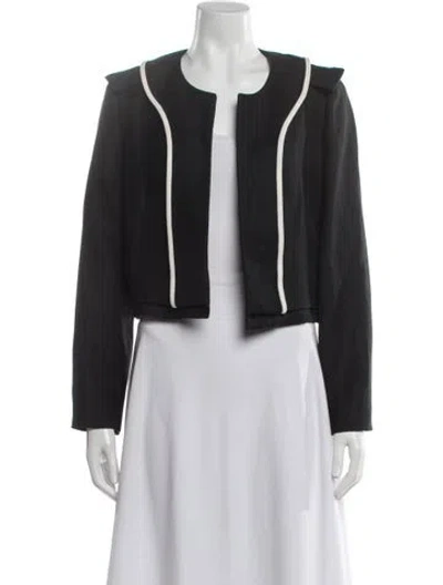 Pre-owned Chloé Linen Jacket In Black