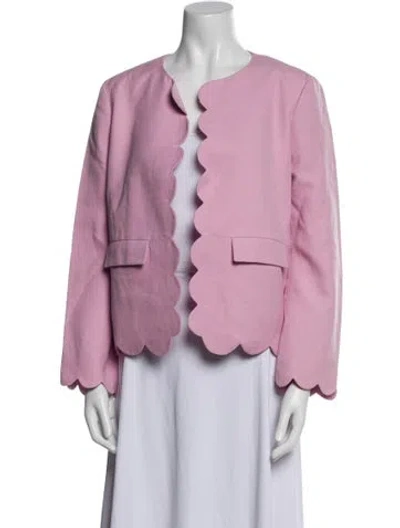 Pre-owned Chloé Linen Jacket In Pink