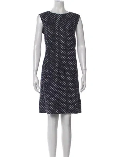 Pre-owned Chloé Linen Knee-length Dress In Blue